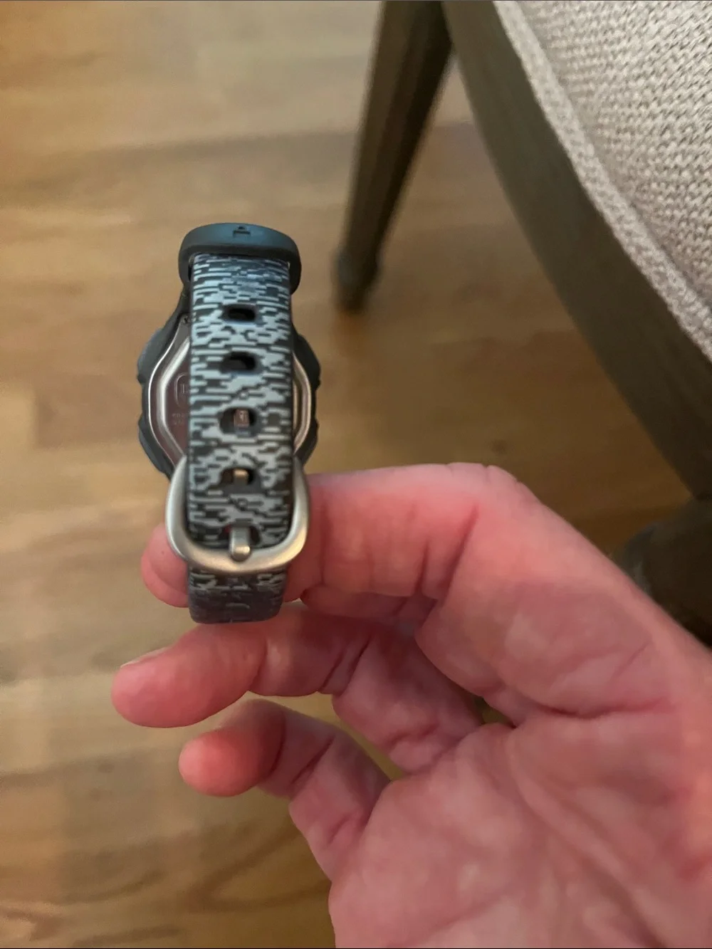 Timex Black Digital Fitness Watch with Gray Accents